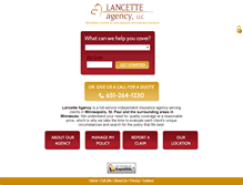 Tablet Screenshot of lancetteagency.com